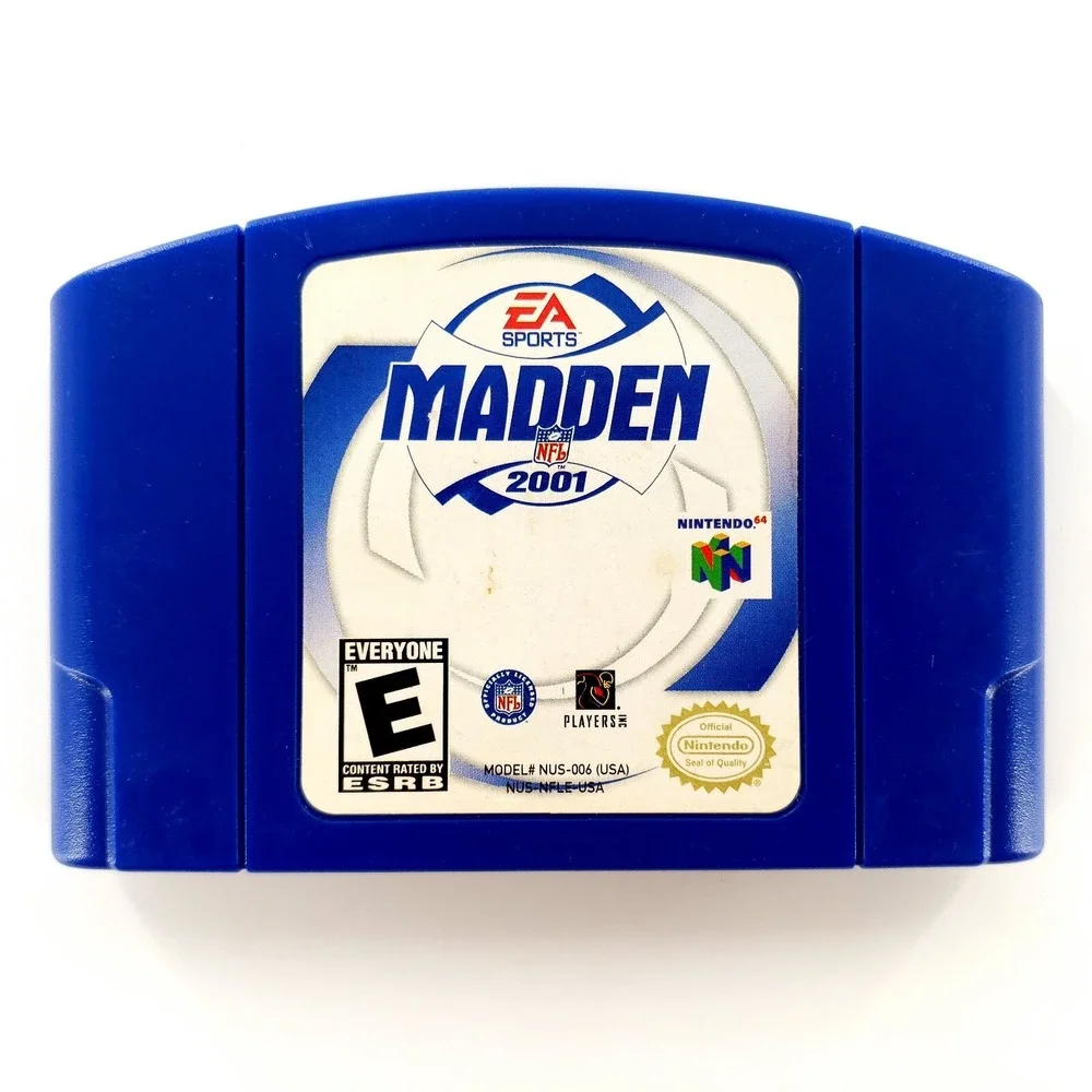 Madden NFL 2001 (Nintendo 64, 2000) Authentic w/ Manual Tested & Works